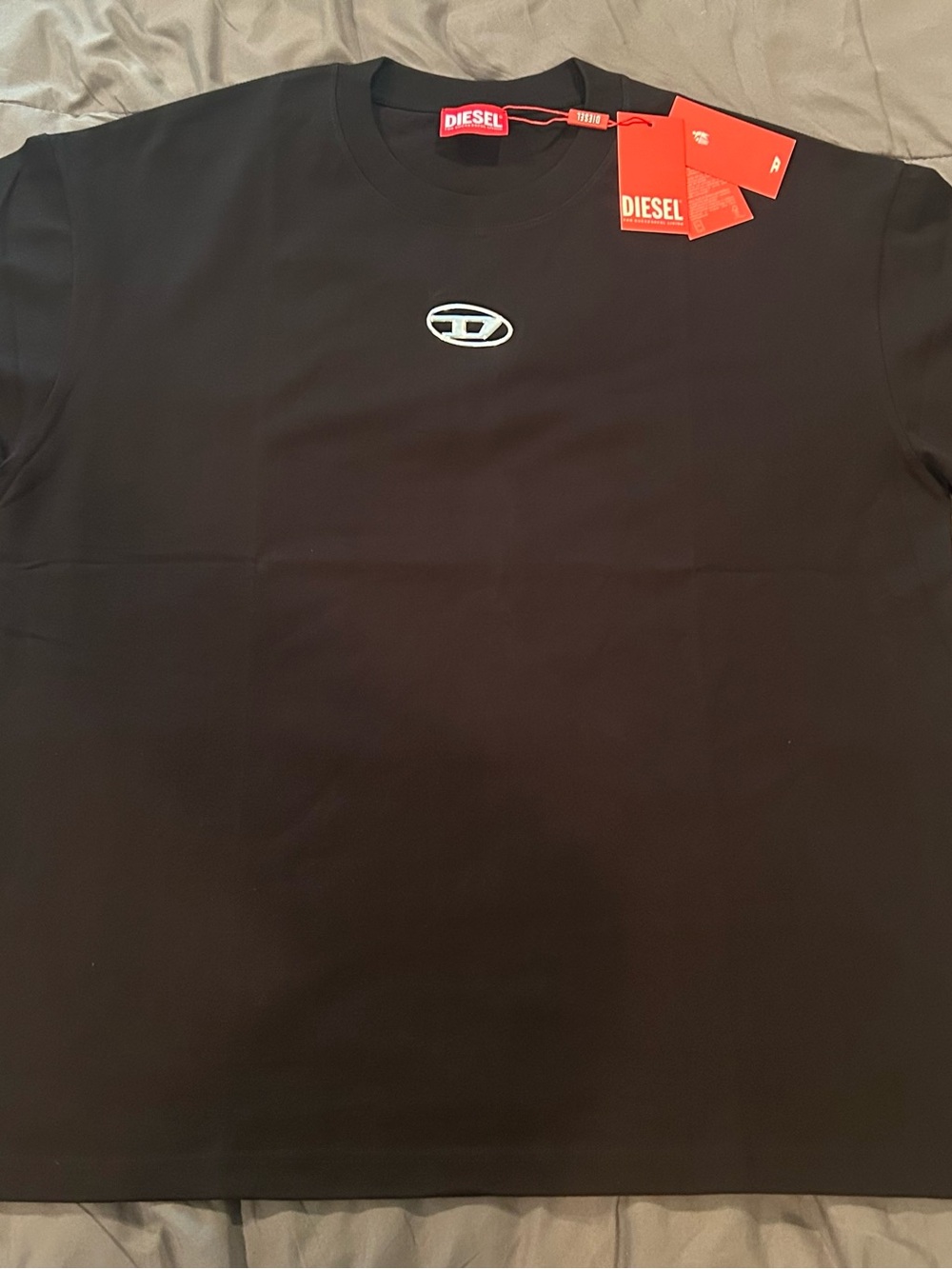 Diesel Black Short Sleeve Tee size XL men oversized